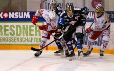 Dresdner Eislöwen vs. Eispiraten Crimmitschau am 23.01.2022