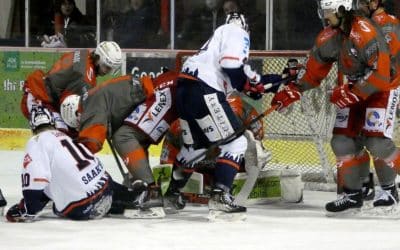 Eispiraten Crimmitschau vs. Towerstars Ravensburg am 22.03.2022