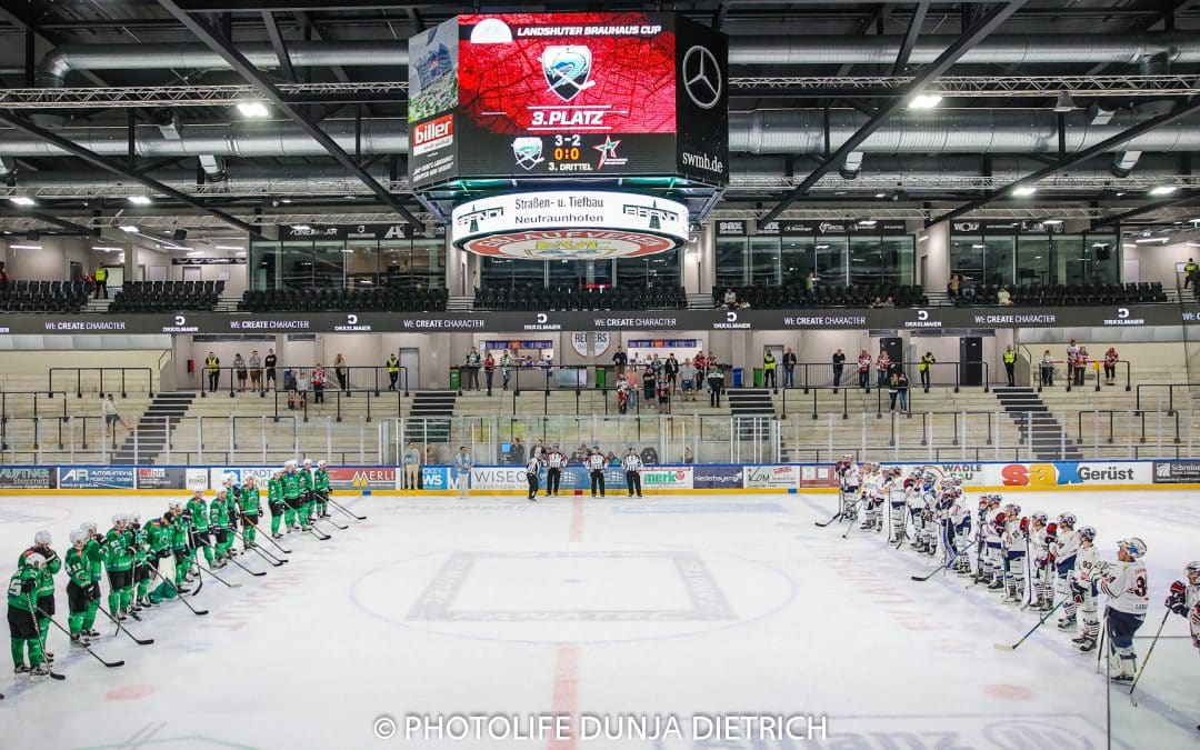 Brauhauscup Landshut 21.08.22 game 3 HK Olimpija Ljubljana vs. Ravensburg Towerstars