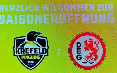 Saisoneröffnung 2022/2023 Krefeld Pinguine gegen die Düsseldorfer EG