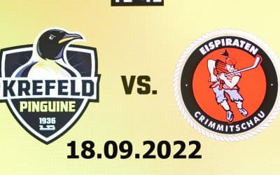 Krefeld Pinguine vs. Eispiraten Crimmitschau 18.09.2022