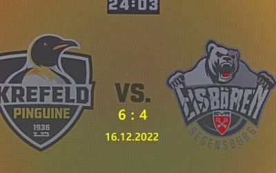 Krefeld Pinguine vs. Eisbären Regensburg 16.12.2022