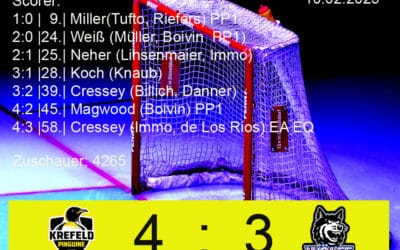 Krefeld Pinguine vs. ERC Freiburg 10.02.2023