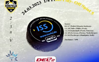 DEL 2 1/4 Finale Spiel 5 Krefeld Pinguine vs. Eislöwen Dresden 24.03.2023