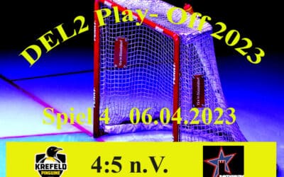 DEL2 PO 1/2 Finale Spiel 4 Krefeld Pinguine vs. Ravensburg Tower Stars 06.04.2023