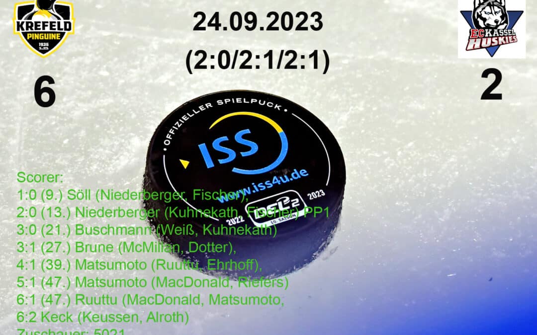 Krefeld Pinguine vs. Kassel Huskies 24.09.2023