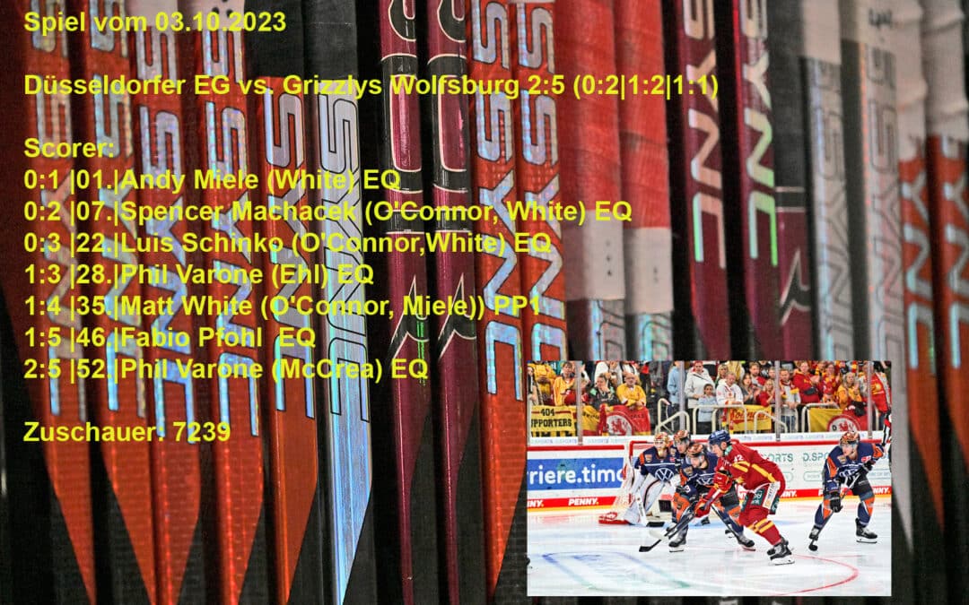 Düsseldorfer EG vs. Grizzlys Wolfsburg 03.10.2023