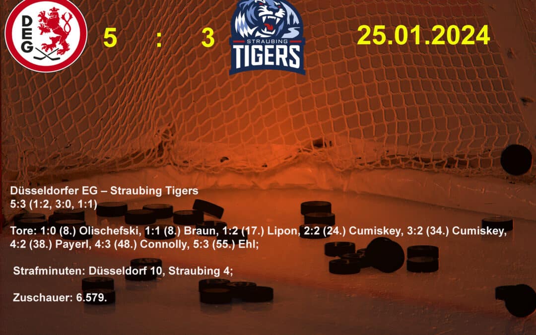 Düsseldorfer EG vs. Straubing Tigers 25.01.2024