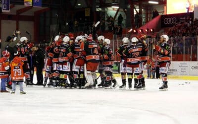 7. Spiel PO 1/4 Eispiraten Crimmitschau vs. Krefeld Pinguine am 26.03.24