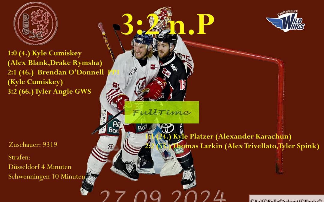 27.09.2024 Düsseldorfer EG vs. Schwenninger Wild Wings