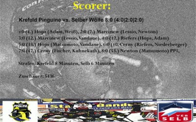 1. Spieltag Krefeld Pinguine vs. Selber Wölfe