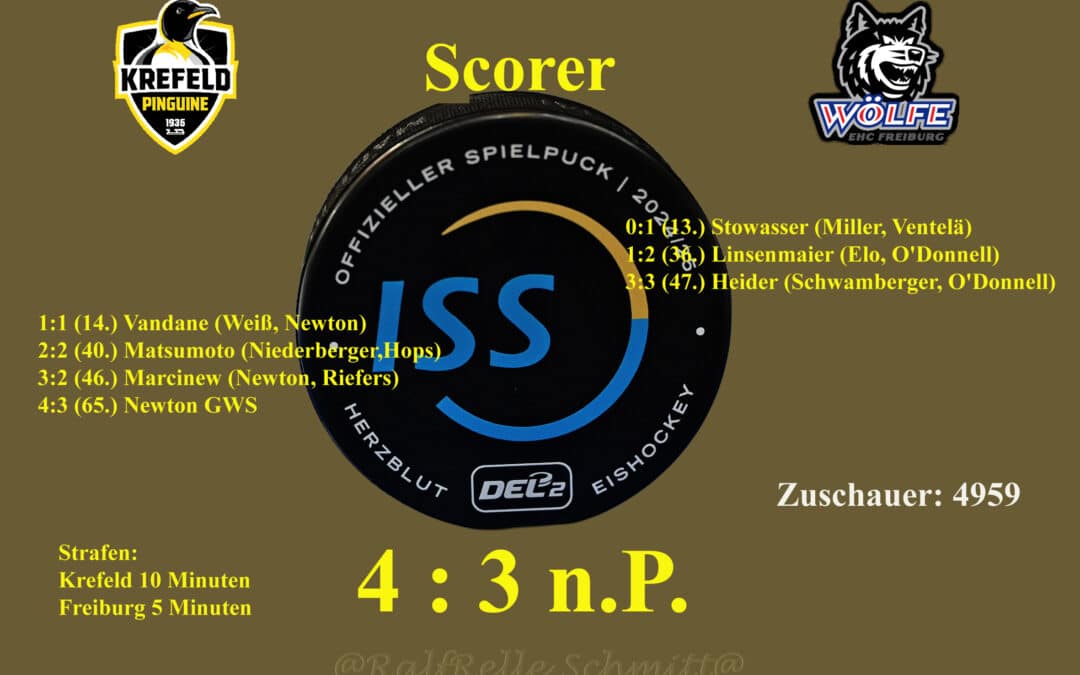 04.10.2024 Krefeld Pinguine vs EHC Wölfe Freiburg