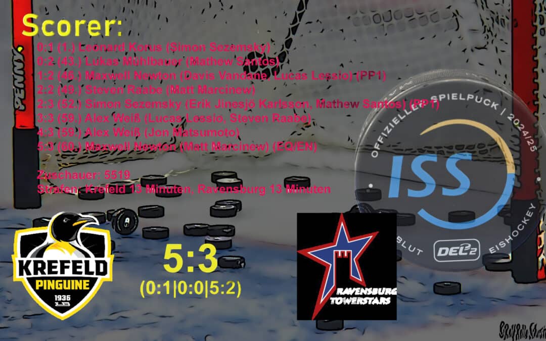 27.10.2024 Krefeld Pinguine vs. Ravensburg Tower Stars