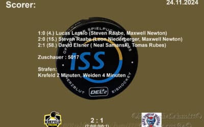 24.11.2024 Krefeld Pinguine vs. Blue Devils Weiden