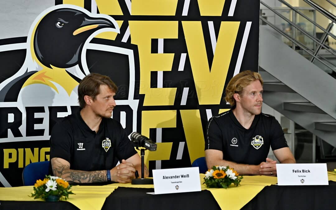 Krefeld Pinguine Pressekonferenz zur Saisoneröffnung im Autohaus Borgmann.