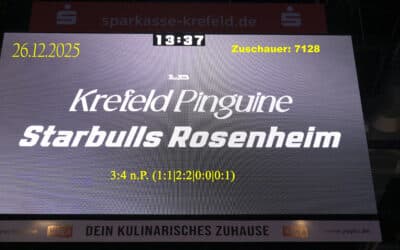 26.12.2025 Krefeld Pinguine vs Star Bulls Rosenheim