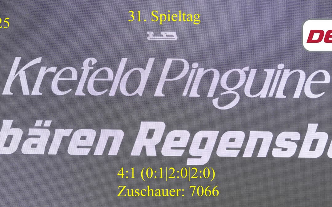 02.01.2026 Krefeld Pinguine vs Eisbären Regensburg