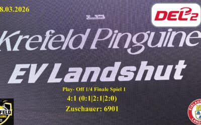1/4 Finale Play- Off Spiel 1: Krefeld Pinguine vs EV Landshut